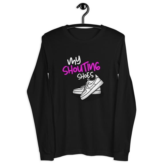 Shouting Shoes (Pink) Long Sleeve Tee